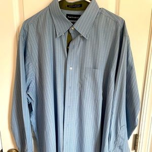 Men’s Paul Fredrick Dress Shirt. Size 17.5x33